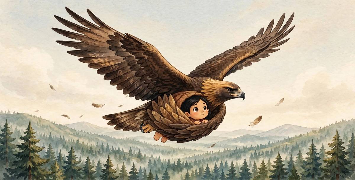 Sample spread from The Sky Road