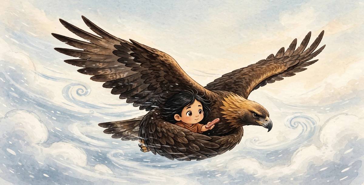 Sample spread from The Sky Road