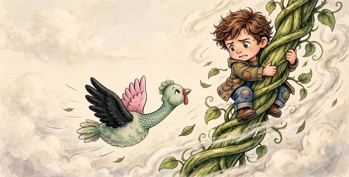 Sample spread from Jack and the Bean Tree