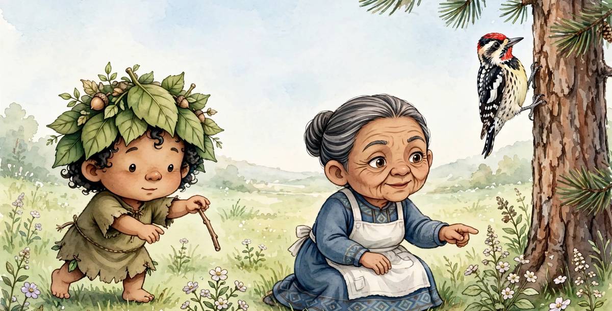 Sample spread from Biskinik's Tapping Tree