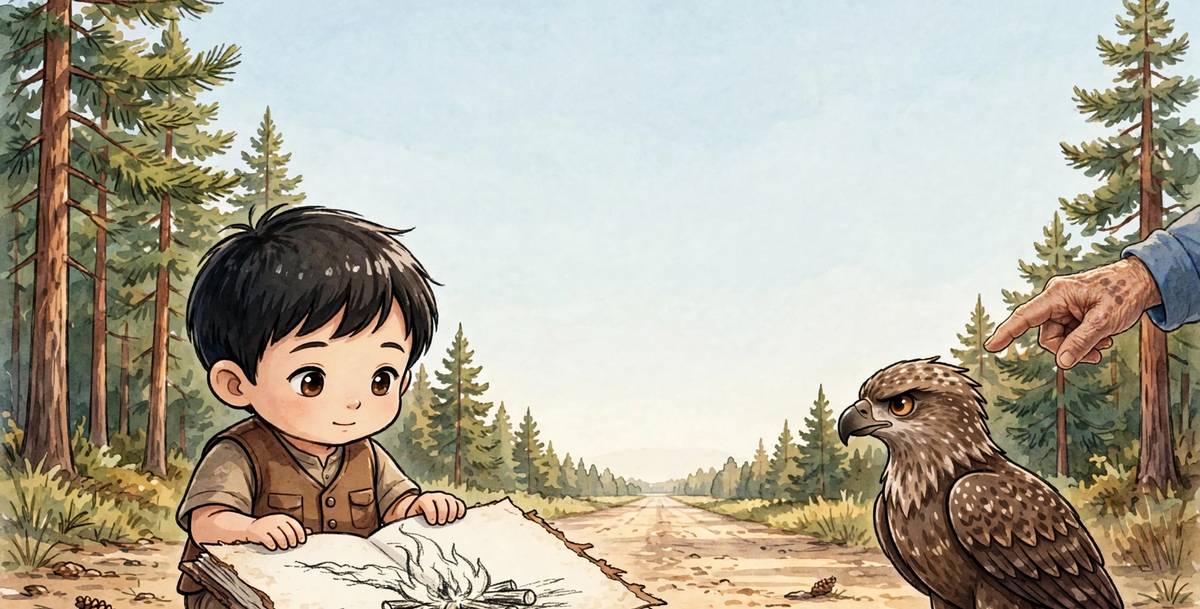 Sample spread from The Firekeeper's Errand