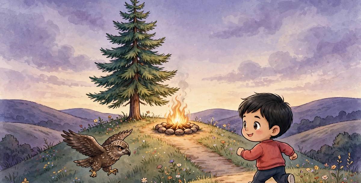 Sample spread from The Firekeeper's Errand