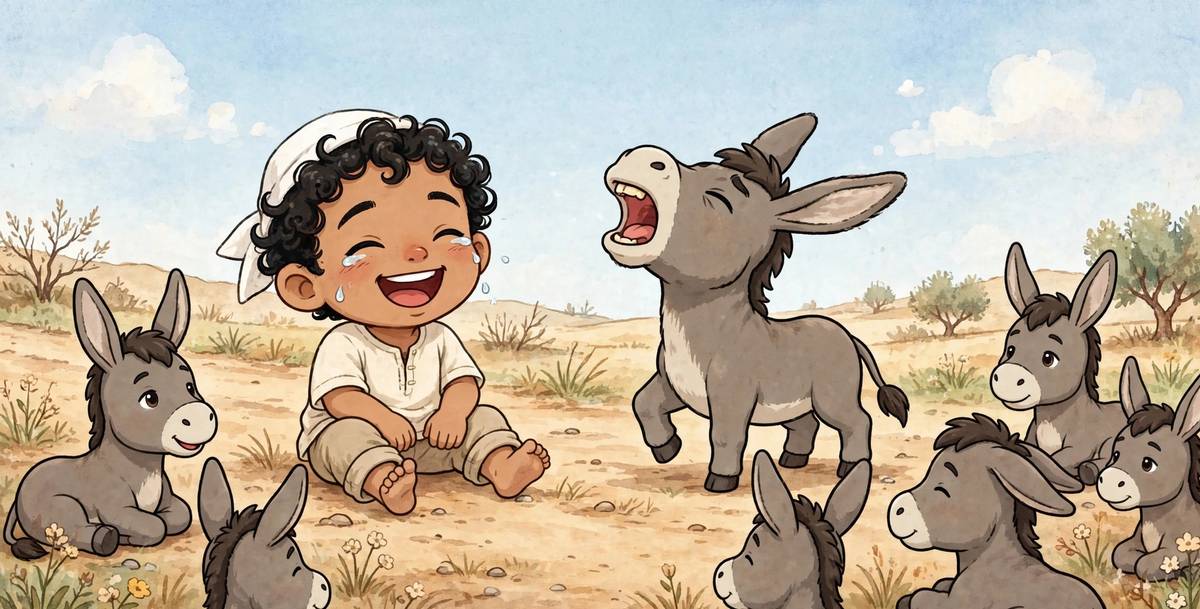 Sample spread from Juha Counts His Donkeys