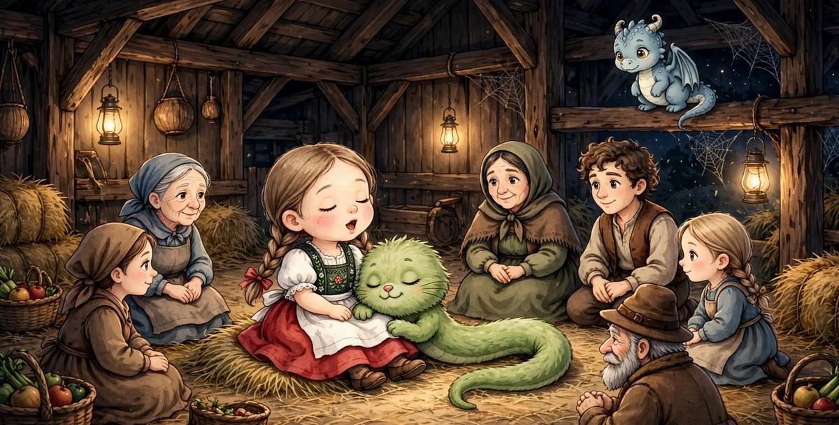 Sample spread from The Hay Thief